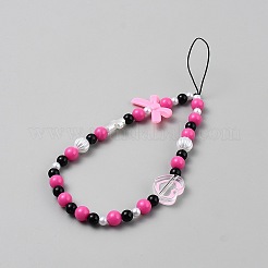 Resin Mobile Straps&nbsp;HJEW-WH20020-005B