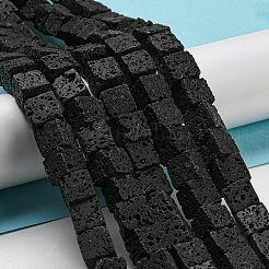 Natural Lava Rock Beads Strands&nbsp;G-C084-E08-03