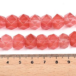 Cherry Quartz Glass Beads Strands&nbsp;G-T138-30