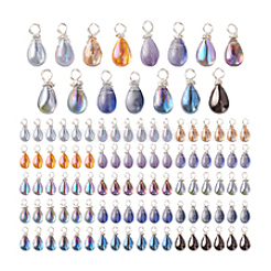 120Pcs 15 Colors Lampword Charms&nbsp;PALLOY-PH01774