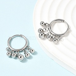 Round 304 Stainless Steel Chandelier Earrings&nbsp;EJEW-L309-02B-P