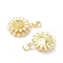 Brass Enamel Pendants&nbsp;KK-Z134-08G-02