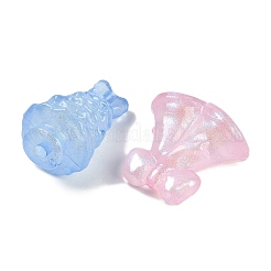 Christmas Theme Luminous Transparent Acrylic Beads&nbsp;LACR-U001-05