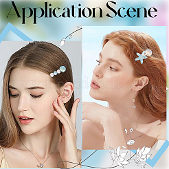 2 Bags 2 Styles Resin & Alloy Alligator Hair Clips&nbsp;AJEW-CY0001-39D