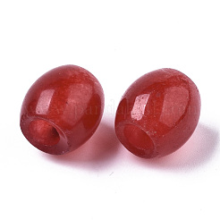 Natural White Chalcedony European Beads&nbsp;G-N0326-039A