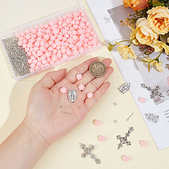 DIY Rose Rosary Beads Making Kits&nbsp;DIY-PH0033-63