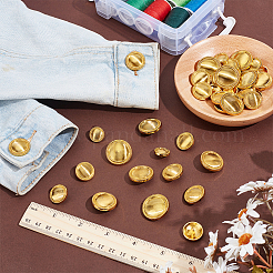 40Pc 5 Styles Alloy Buttons&nbsp;FIND-NB0005-78G
