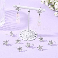 SHEGRACE Brass Micro Pave Cubic Zirconia Earring Stud Earring Findings&nbsp;XGRQ6M521-909P