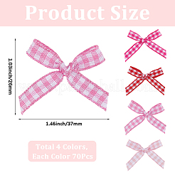 280Pcs 4 Colors Handmade Polyester Costume Accessories&nbsp;DIY-SP0004-97