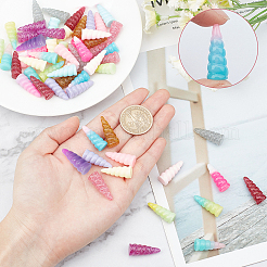 64Pcs Resin Cabochons&nbsp;RESI-SC0001-88