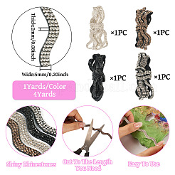 4 Colors Rhinestone Ribbon&nbsp;OCOR-TA0003-08