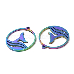 Ion Plating(IP) 304 Stainless Steel Pendants&nbsp;STAS-L020-040RC