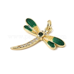 Brass Micro Pave Cubic Zirconia Pendants&nbsp;CU-CBA7D12-08G-01