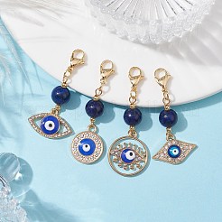 Evil Eye Alloy Enamel Pendant Decorations&nbsp;HJEW-JM01731