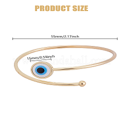 1Pc Alloy Cuff Bangles for Women&nbsp;BJEW-LP0004-38B