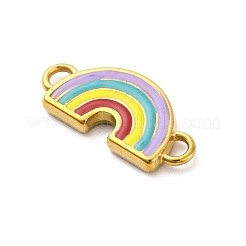 304 Stainless Steel Enamel Rainbow Connector Charms&nbsp;STAS-B085-32G