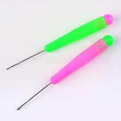 Platinum Plated Plastic Handle Steel Crochet Hooks Needles&nbsp;X-TOOL-R101-02