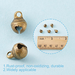 300Pcs Brass Bell Pendants&nbsp;KK-HY0003-77