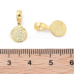 925 Sterling Silver Glue-on Flat Pad Bails&nbsp;STER-L065-08G