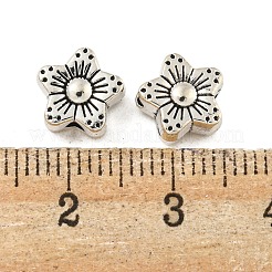 Tibetan Style Alloy Flower Beads&nbsp;TIBEB-Q060-016-LF