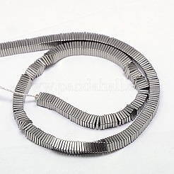 Electroplate Non-magnetic Synthetic Hematite Heishi Beads Strands&nbsp;G-J171A-4x4mm-02