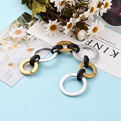 Handmade Spray Painted CCB Chains&nbsp;AJEW-JB00854-02