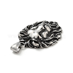 304 Stainless Steel Pendants&nbsp;STAS-C053-17AS