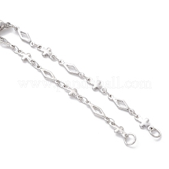 304 Stainless Steel Rhombus Link Chain Bracelet Making&nbsp;AJEW-JB01445