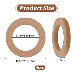Wooden Spacer Ring for Car Speaker&nbsp;DIY-WH0430-396A