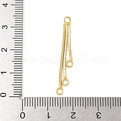 Rack Plating Brass Chain with Ring Pendants&nbsp;KK-A234-002G