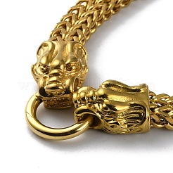 Ion Plating(IP) 304 Stainless Steel Wheat Chain Necklaces&nbsp;NJEW-P288-15G