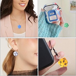 28Pcs 7 Colors Opaque Acrylic Pendants&nbsp;MACR-CJ0001-36