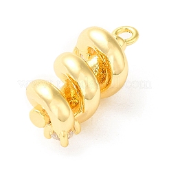 Brass Micro Pave Cubic Zirconia Pendants&nbsp;LS-ZIRC-P113-01G