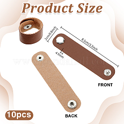 PU Leather Scarf Clips&nbsp;FIND-WH0199-340
