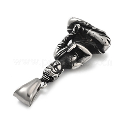304 Stainless Steel Pendants&nbsp;STAS-V008-07AS