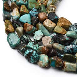 Natural HuBei Turquoise Beads Strands&nbsp;G-B161-B09