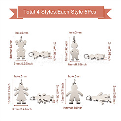 316 Stainless Steel Pendants&nbsp;STAS-TA0004-10