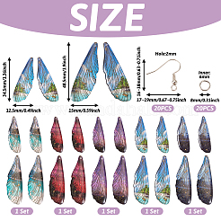 DIY Wing Dangle Earring Making Kit&nbsp;DIY-TA0005-44