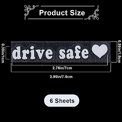 Laser PVC Drive Safe Self Adhesive Car Stickers&nbsp;STIC-WH0013-09A