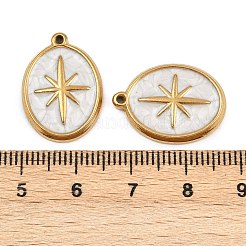 304 Stainless Steel Enamel Pendants&nbsp;STAS-I352-05G-01