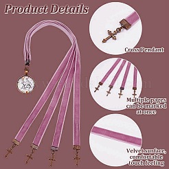 2Pcs Single Face Velvet Bookmarks&nbsp;AJEW-AB00197