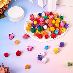 200Pcs 2 Styles Handmade DIY Doll Craft Pom Pom Yarn Pom Pom Balls&nbsp;AJEW-TA0002-18