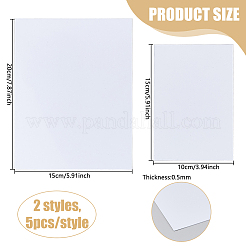 10Pcs 2 Styles Aluminum Heat Transfer Picture Plate&nbsp;AJEW-DC0002-05