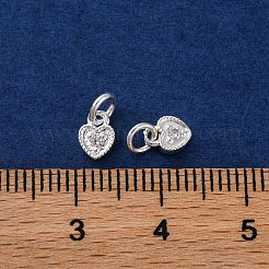 Brass Micro Pave Cubic Zirconia Charms&nbsp;KK-C071-09S