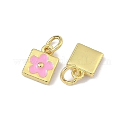 Brass Enamel Pendants&nbsp;KK-B170-04G