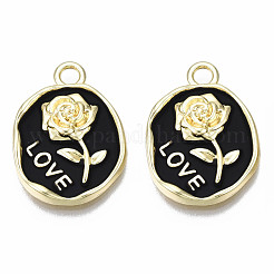 Rack Plating Alloy Enamel Pendants&nbsp;PALLOY-N172-063