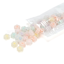 30Pcs Flocky Acrylic Beads&nbsp;MACR-FS0001-07