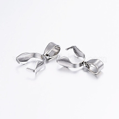 Tarnish Resistant 304 Stainless Steel Pendant Pinch Bails&nbsp;LS-STAS-E127-10P