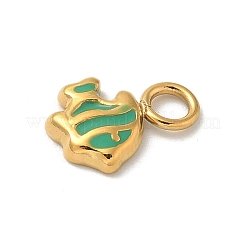 Ion Plating(IP) 304 Stainless Steel Enamel Charms&nbsp;STAS-G351-05G-02