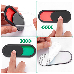 14Pcs Acrylic Red Green Slider Indicator Door Sign&nbsp;AJEW-WR0003-20B